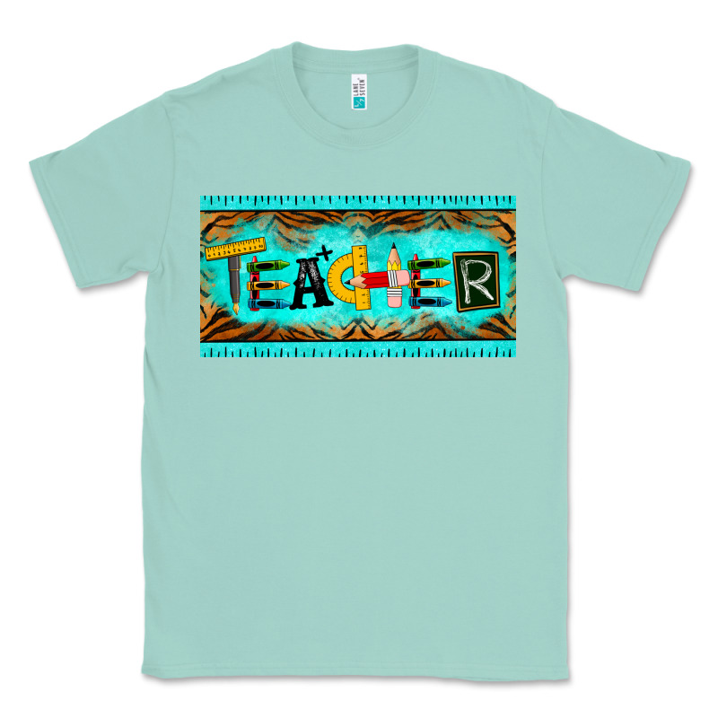 Teacher License Plate Classic Tee by BarkalooDesign | Teevron