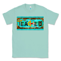 Seafoam teacher license plate Classic Tee - BarkalooDesign