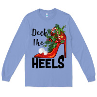 Colony Blue deck the heels Christmas Long Sleeve Tee - BarkalooDesign