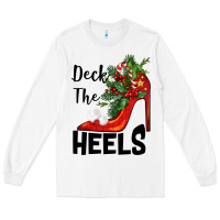White deck the heels Christmas Long Sleeve Tee - BarkalooDesign