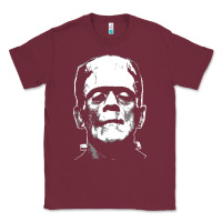 Burgundy frankenstein Classic Tee - DesigneFamous