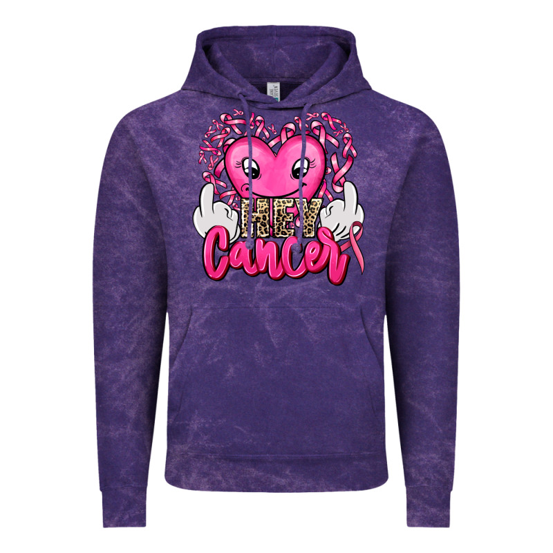 Hey Cancer With Middle Fingers Vintage Hoodie by AdoDesignShop | Teevron
