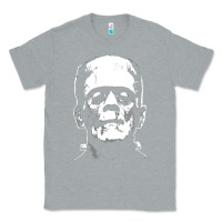 Heather Grey frankenstein Classic Tee - DesigneFamous
