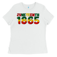 White juneteenth 1865 Ladies Tee - Artiststas