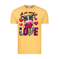 Vintage Mustard All We Need İs Moo Love Vintage Tee - SublimationCraftShop
