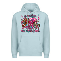 Blue Mist in october we wear pink football Premium Hoodie - AdoDesignShop