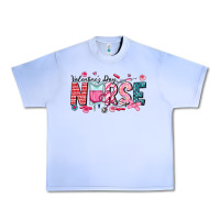 Grape Ice Nurse Valentine Urban Heavy Tee - CowhideDigitalArt