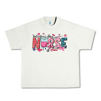 Pistachio Nurse Valentine Urban Heavy Tee - CowhideDigitalArt