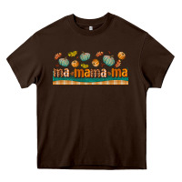Chocolate Brown fall mama libbey glass Heavy Core Tee - BundleAndBundleShop