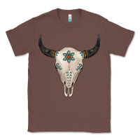 Chestnut Turquoise Bull Skull Classic Tee - Jasminsmagicworld