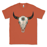 Copper Turquoise Bull Skull Classic Tee - Jasminsmagicworld