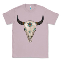 Lilac Turquoise Bull Skull Classic Tee - Jasminsmagicworld