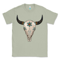 Matcha Turquoise Bull Skull Classic Tee - Jasminsmagicworld