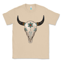 Mushroom Turquoise Bull Skull Classic Tee - Jasminsmagicworld