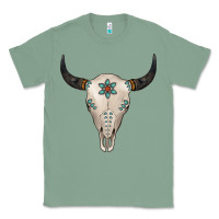 Sage Turquoise Bull Skull Classic Tee - Jasminsmagicworld