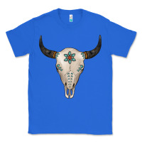 True Royal Turquoise Bull Skull Classic Tee - Jasminsmagicworld