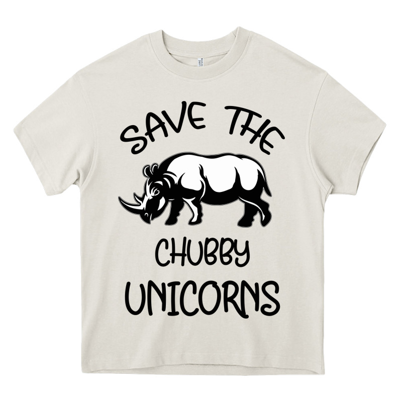 Save The Chubby Unıcorns Heavy Core Tee by Bettercallsaul | Teevron