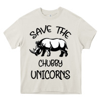Cream save the chubby unıcorns Heavy Core Tee - Bettercallsaul