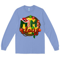 Colony Blue mimi claus christmas Long Sleeve Tee - BarkalooDesign