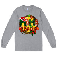 Heather Grey mimi claus christmas Long Sleeve Tee - BarkalooDesign