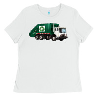 White recycle truck Ladies Tee - Artiststas