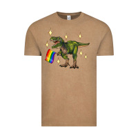 Vintage Coffee lgbtq+  t rex Vintage Tee - Artiststas