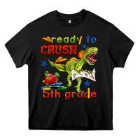 Black ready to crush 5th grade Heavy Core Tee - BundleAndBundleShop