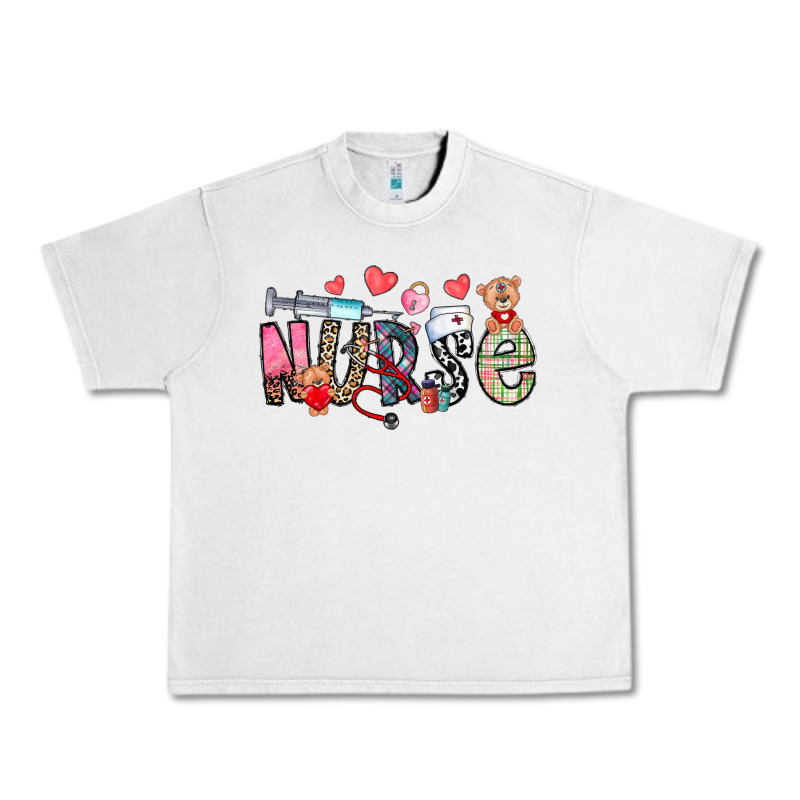 Nurse Valentines Day Urban Heavy Tee by CowhideDigitalArt | Teevron