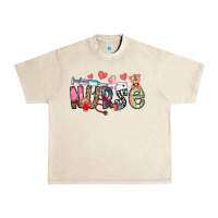 Sandshell Nurse Valentines Day Urban Heavy Tee - CowhideDigitalArt
