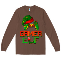 Chestnut Christmas gamer elf Long Sleeve Tee - BarkalooDesign