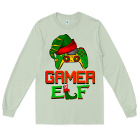 Matcha Christmas gamer elf Long Sleeve Tee - BarkalooDesign