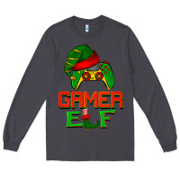 Smoke Christmas gamer elf Long Sleeve Tee - BarkalooDesign