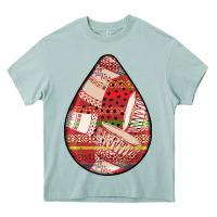 Arona african fabric pattern teardrop earrings 3 Heavy Core Tee - BundleAndBundleShop
