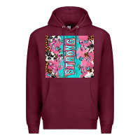 Burgundy breast cancer awareness strong Premium Hoodie - AdoDesignShop