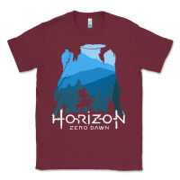 Burgundy horizon zero dawn Classic Tee - DesigneFamous