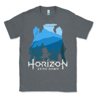 Charcoal Heather horizon zero dawn Classic Tee - DesigneFamous