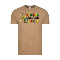Vintage Coffee strong black queen Vintage Tee - Artiststas