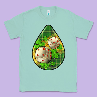 St.patrick's Teardrop Earrings Classic Tee Designed By Fadigitalartstudio