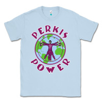 Dusty Blue heavyweights power Classic Tee - DesigneFamous