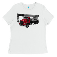 White crane truck Ladies Tee - Artiststas