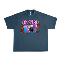 Midnight Navy Oh Snap Urban Heavy Tee - CowhideDigitalArt