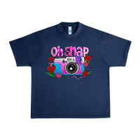 Navy Oh Snap Urban Heavy Tee - CowhideDigitalArt