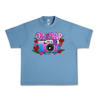 Pebble Blue Oh Snap Urban Heavy Tee - CowhideDigitalArt