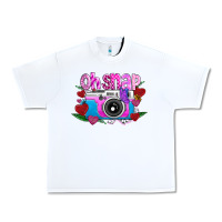 White Oh Snap Urban Heavy Tee - CowhideDigitalArt