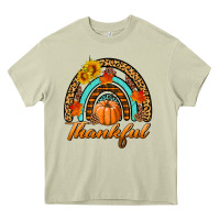 Mossy thankful pumpkin rainbow Heavy Core Tee - BundleAndBundleShop