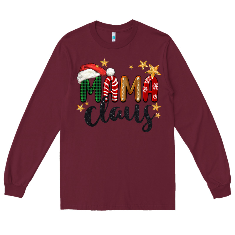 Mama Claus Christmas Long Sleeve Tee by BarkalooDesign | Teevron