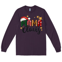 Plum mama Claus Christmas Long Sleeve Tee - BarkalooDesign
