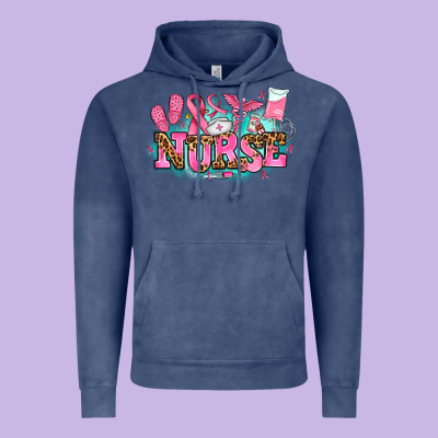 Breast Cancer Nurse Vintage Hoodie Designed By Adodesignshop
