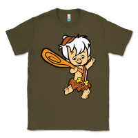 Army Green bamm bamm Classic Tee - DesigneFamous
