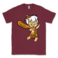 Burgundy bamm bamm Classic Tee - DesigneFamous